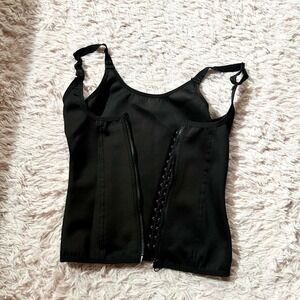 Black Underbust Waist Trainer Corset Bustier Compression Neoprene Womens XL